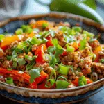Ground Turkey and Peppers Stir-Fry
