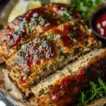 Melt-in-Your-Mouth Garlic Parmesan Chicken Meatloaf