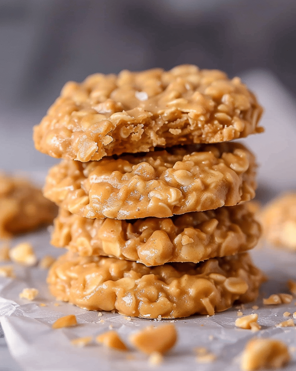 Peanut Butter No‑Bake Cookies!