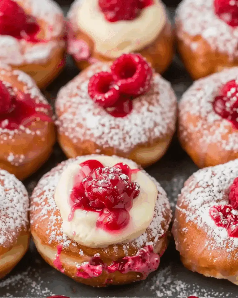 Raspberry Cheesecake Donuts