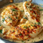 Chicken Fillet in Spicy, Creamy Garlic‑Parmesan Sauce