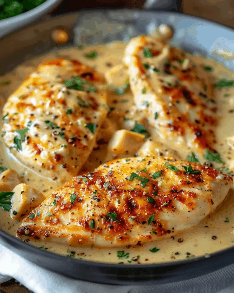 Chicken Fillet in Spicy, Creamy Garlic‑Parmesan Sauce