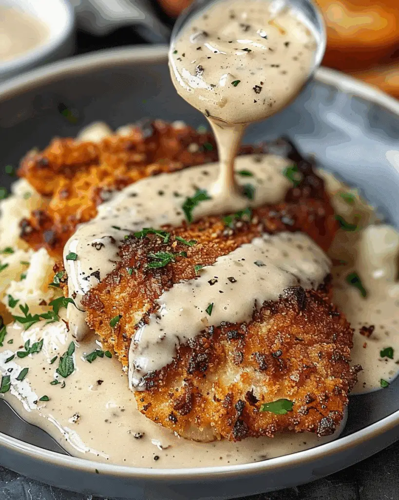 Parmesan Crusted Chicken with Creamy Garlic Sauce
