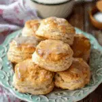 Apple Biscuits with Honey Butter Glaze