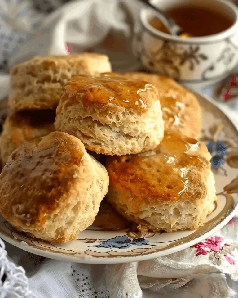 Apple Biscuits with Honey Butter Glaze