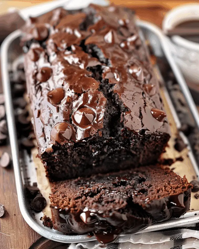 Hot Fudge Brownie Bread
