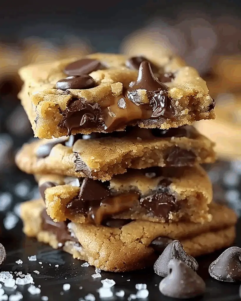 Salted Caramel Chocolate Chip Cookies