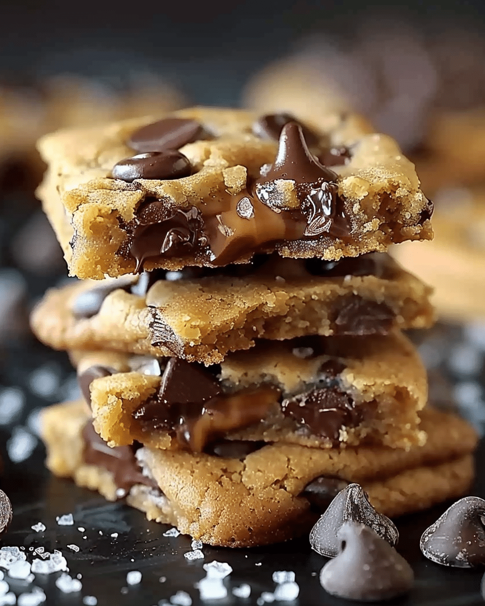 Salted Caramel Chocolate Chip Cookies