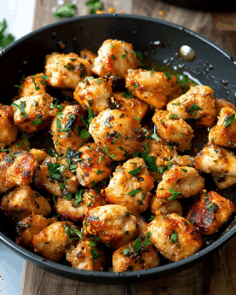Garlic Butter Chicken Bites: A Quick and Flavorful Delight