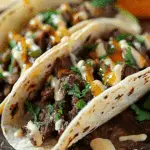 Garlic Butter Honey BBQ Beef Tacos