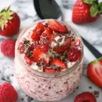 Strawberries and Cream Overnight Oats