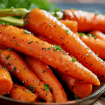 Honey Garlic Butter Roasted Carrots