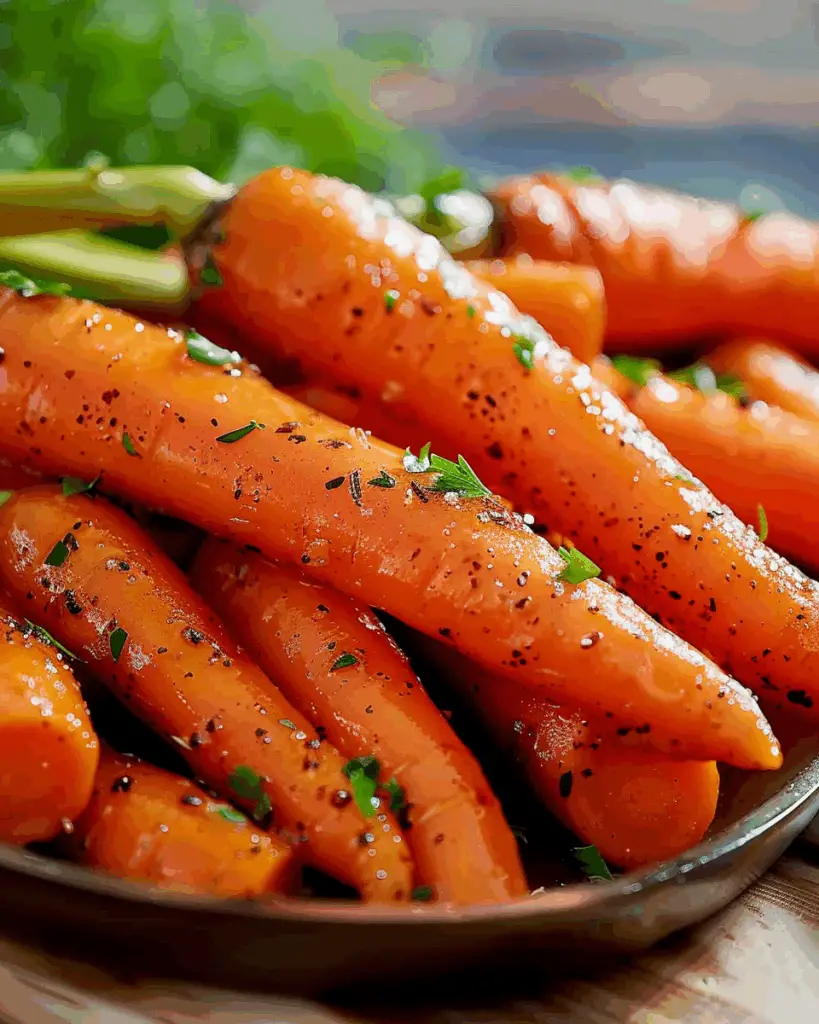 Honey Garlic Butter Roasted Carrots