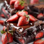 Chocolate Covered Strawberry Brownies