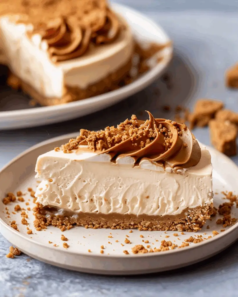 No Bake Biscoff Cheesecake