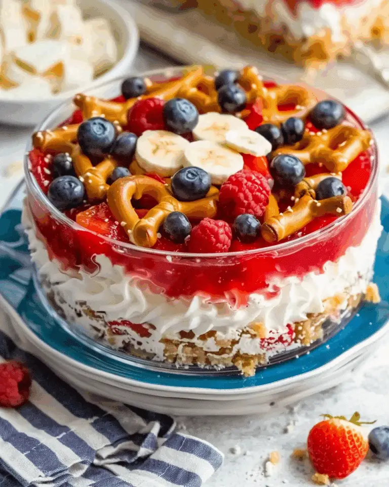 Patriotic Pretzel Salad