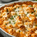 Creamy Buffalo Chicken Cauliflower Casserole