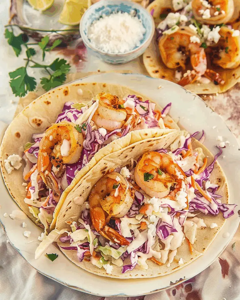 Easy Shrimp Tacos with Slaw
