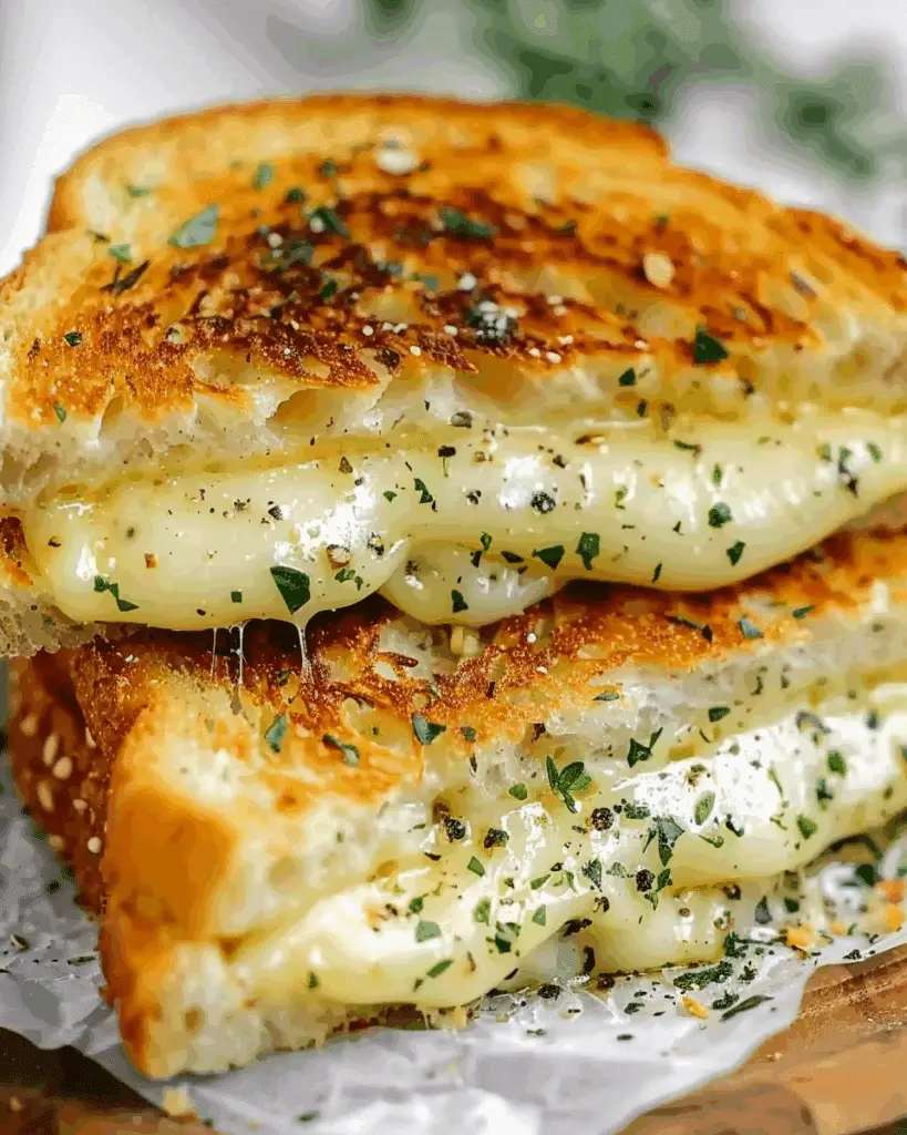 Garlic Bread Grilled Cheese