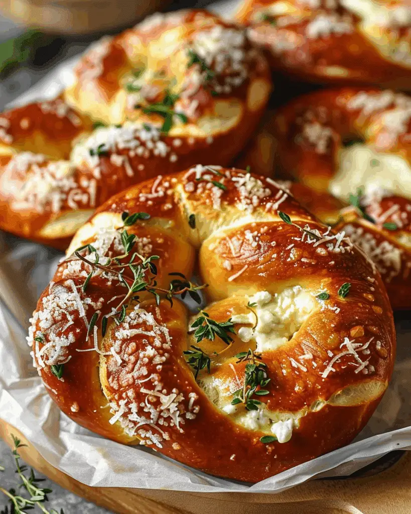 Mozzarella-Stuffed Soft Pretzels