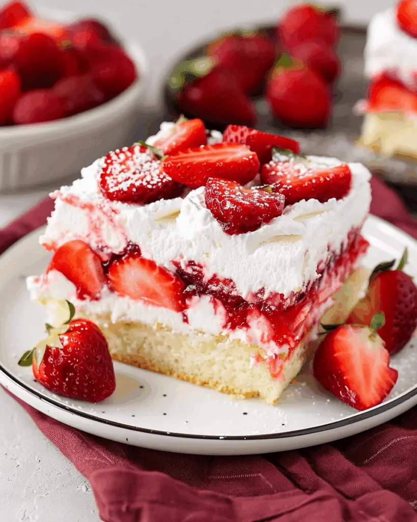 Strawberry Shortcake Poke Cake