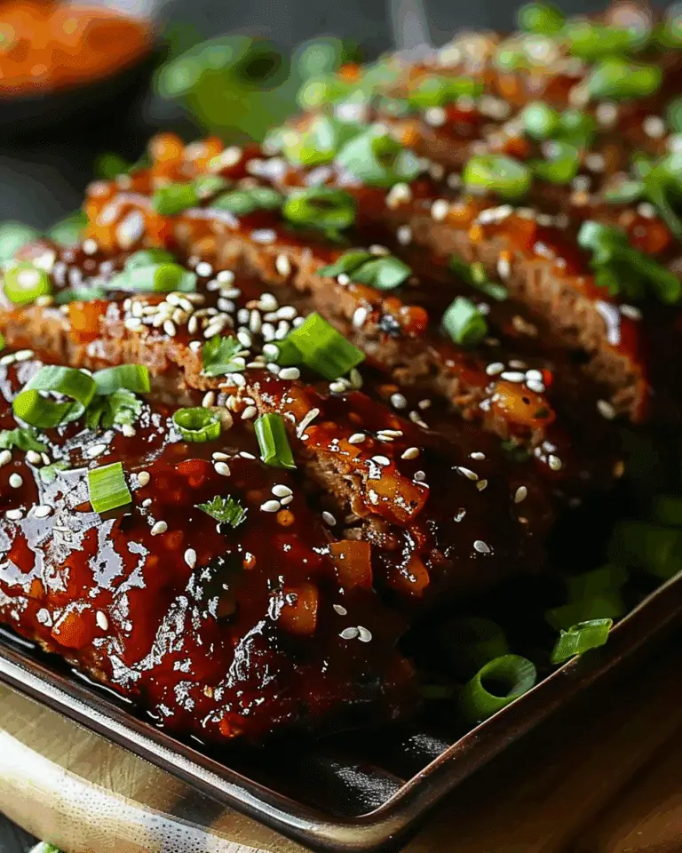 Sweet & Spicy Korean BBQ Meatloaf