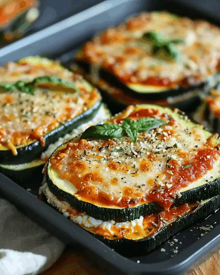 Zucchini Ricotta Melts with Marinara – A Low-Carb Italian Delight
