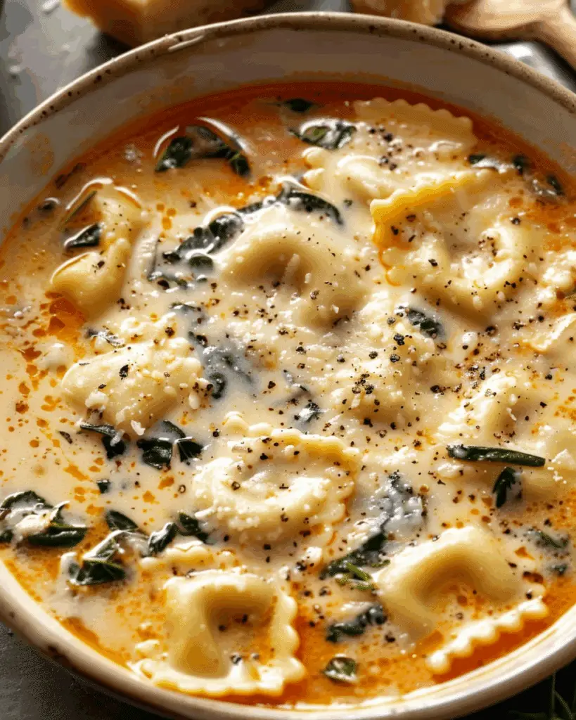 Creamy Ravioli Soup