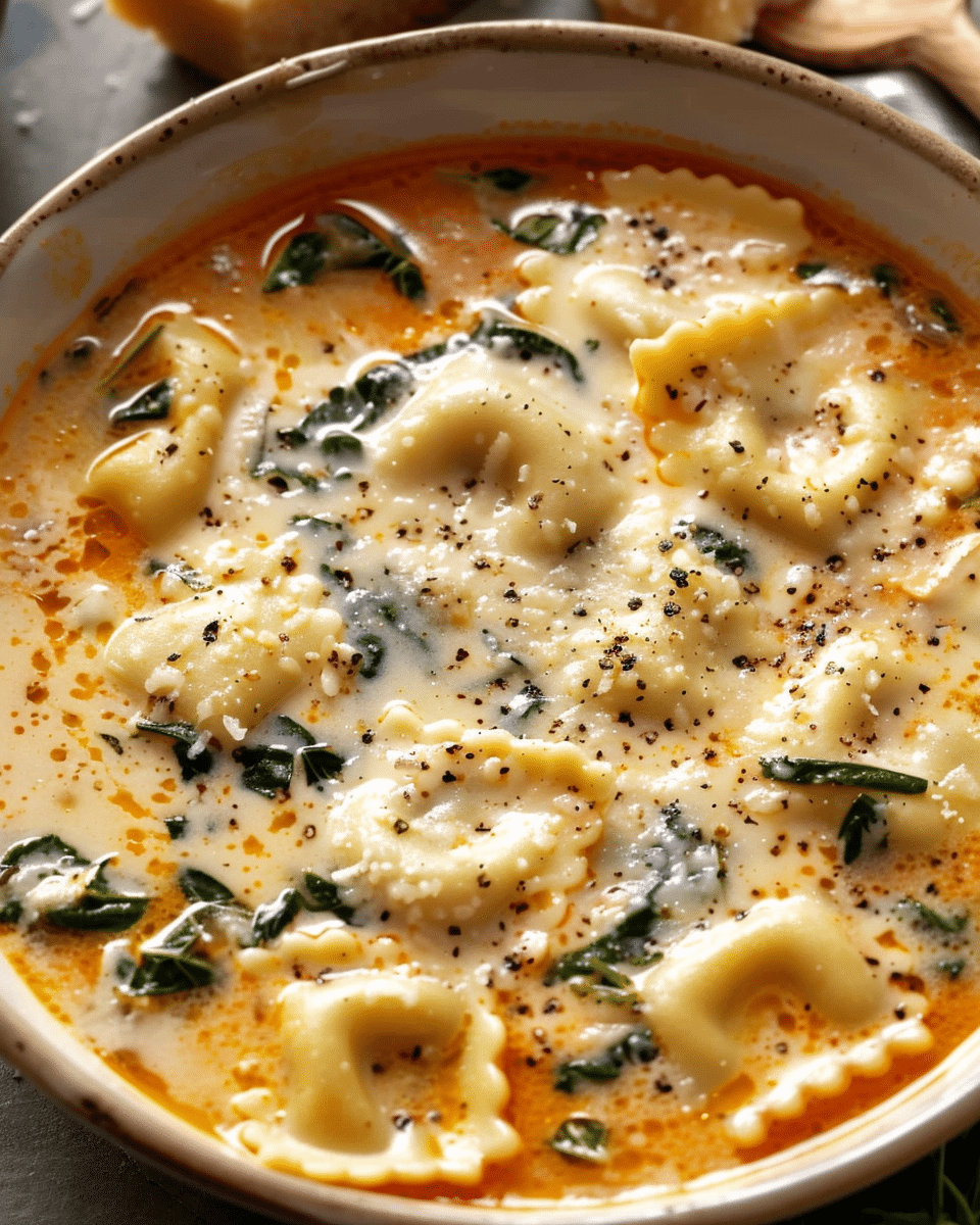 Creamy Ravioli Soup