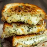 Garlic Bread Grilled Cheese