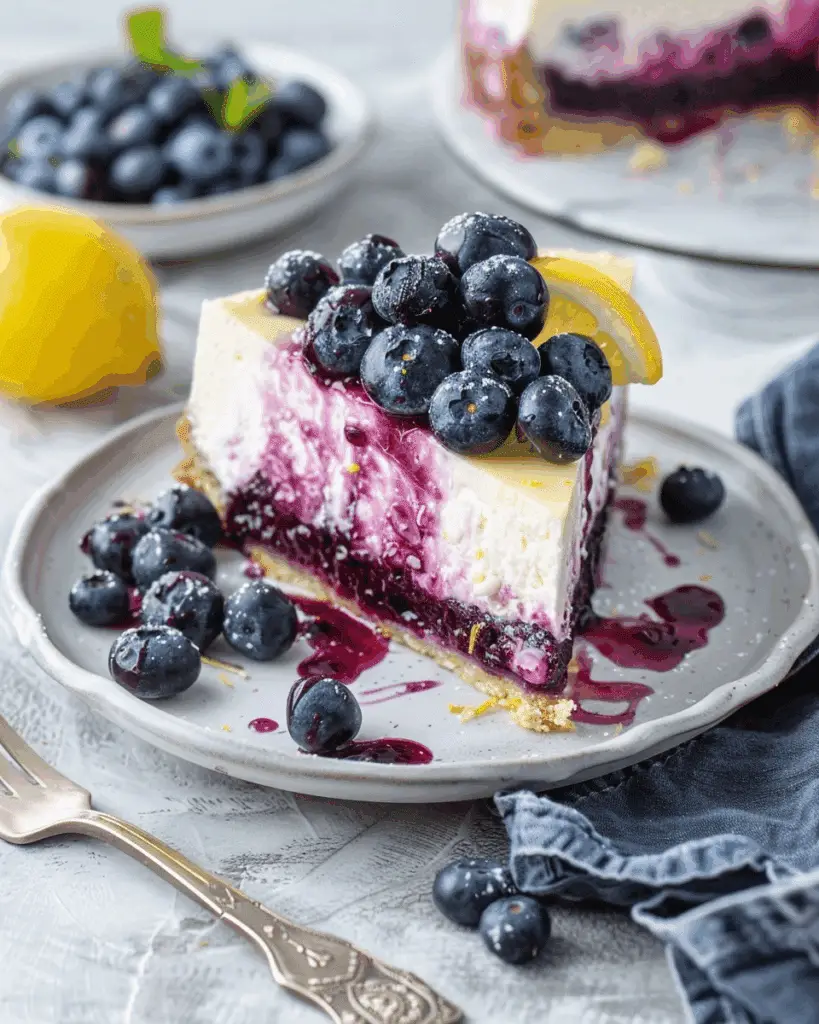 Lemon Blueberry Cheesecake