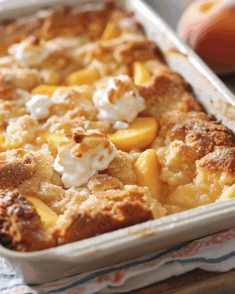 Peach Dump Cake