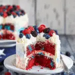 Red, White and Blue Poke Cake for 4th of July