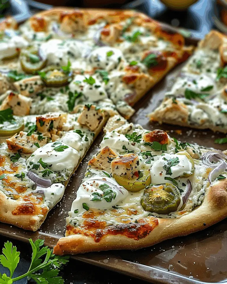 Tzatziki Chicken & Veggie Naan Pizza