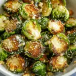 Crispy Garlic Parmesan Brussels Sprouts