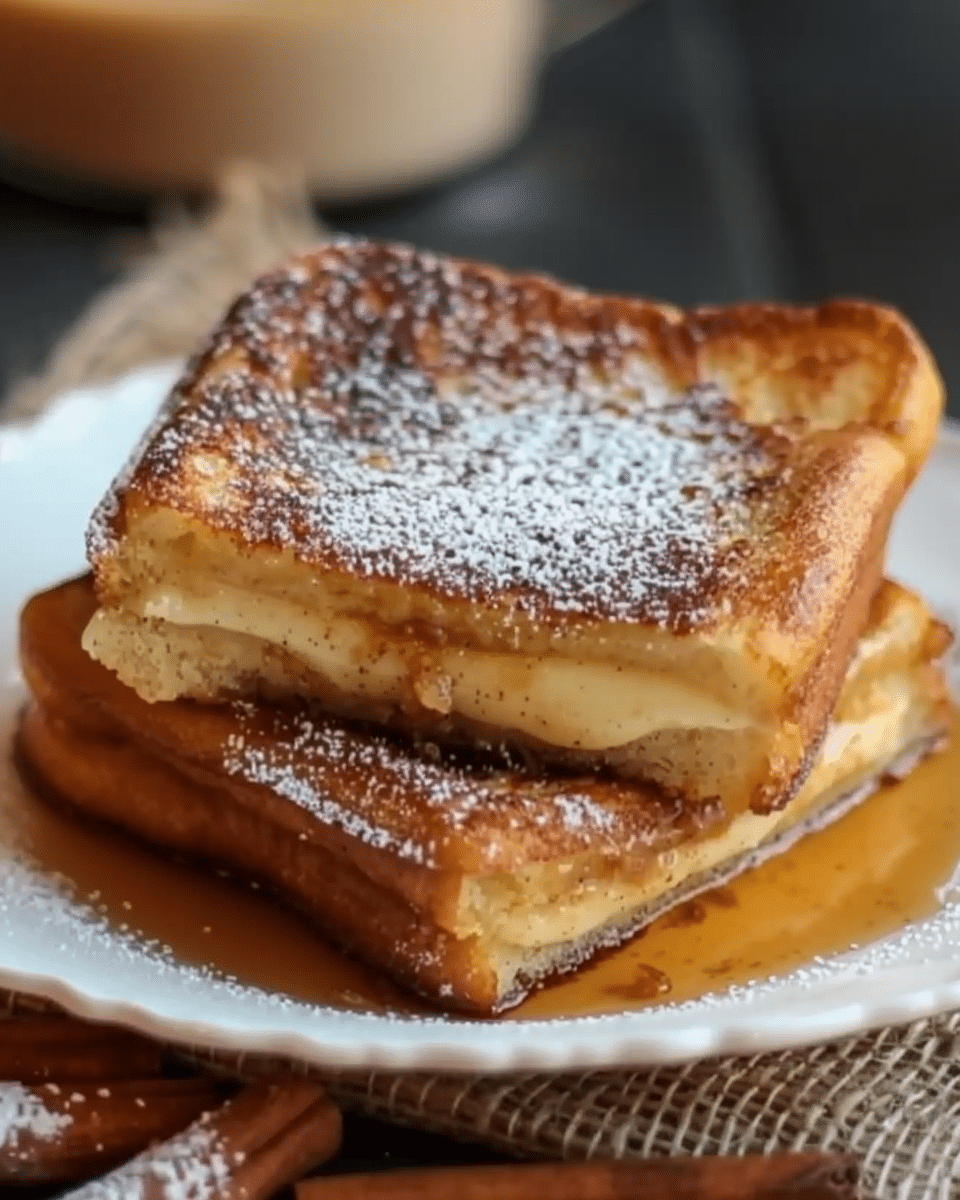 Churro Stuffed French Toast with Cinnamon Sugar
