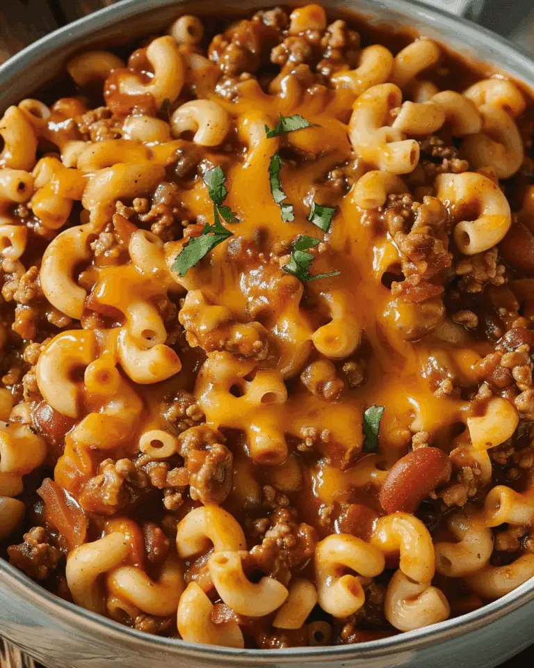 Coney Chili Mac Casserole