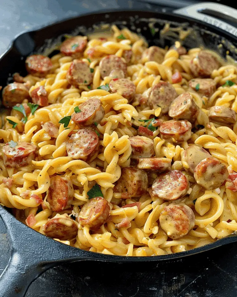 Creamy Cajun Sausage Pasta