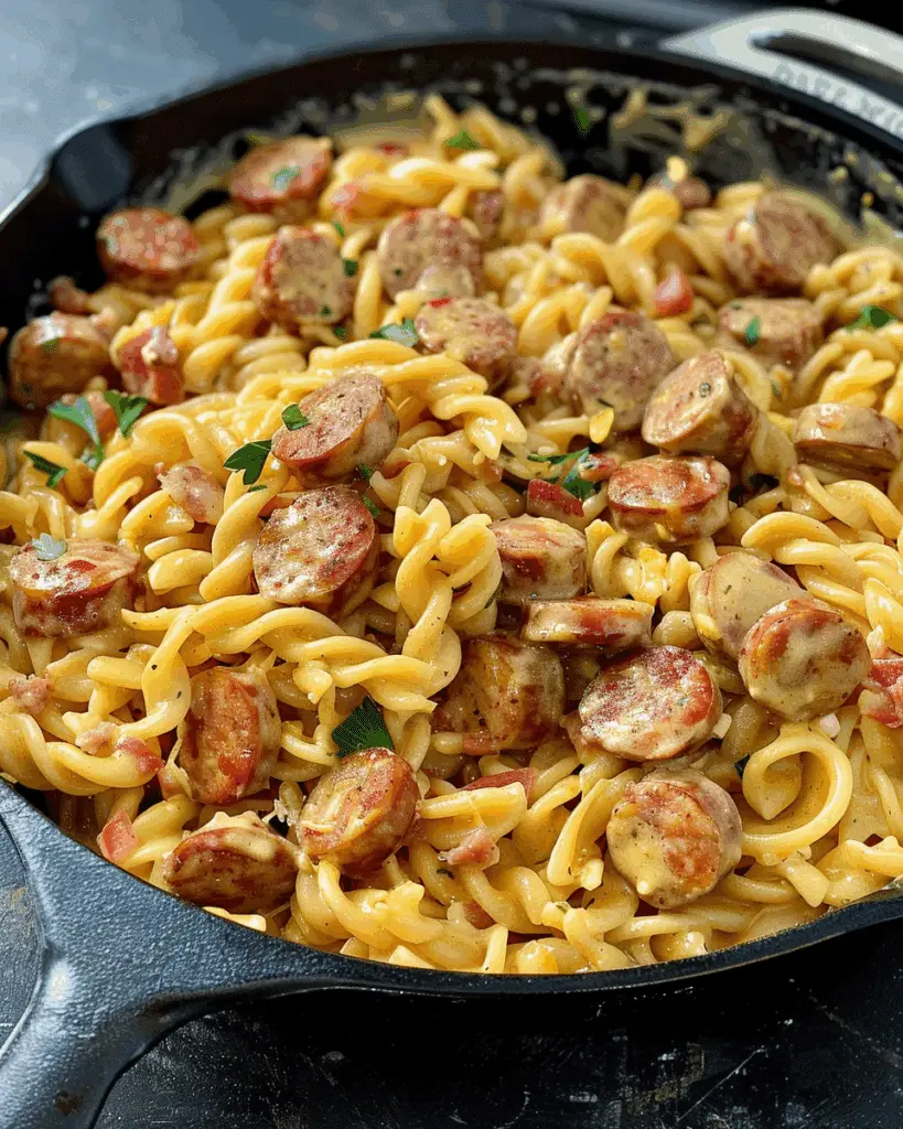 Creamy Cajun Sausage Pasta