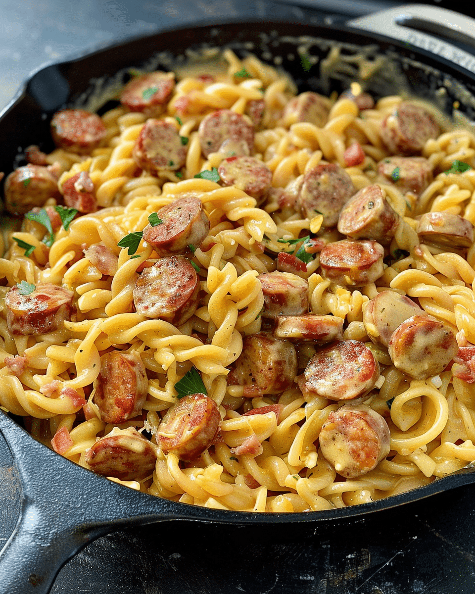Creamy Cajun Sausage Pasta