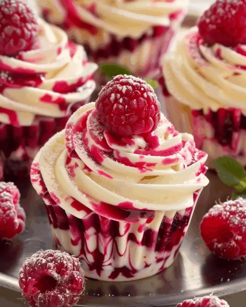 Luscious Lemon Raspberry Swirl Cheesecake Cups Recipe