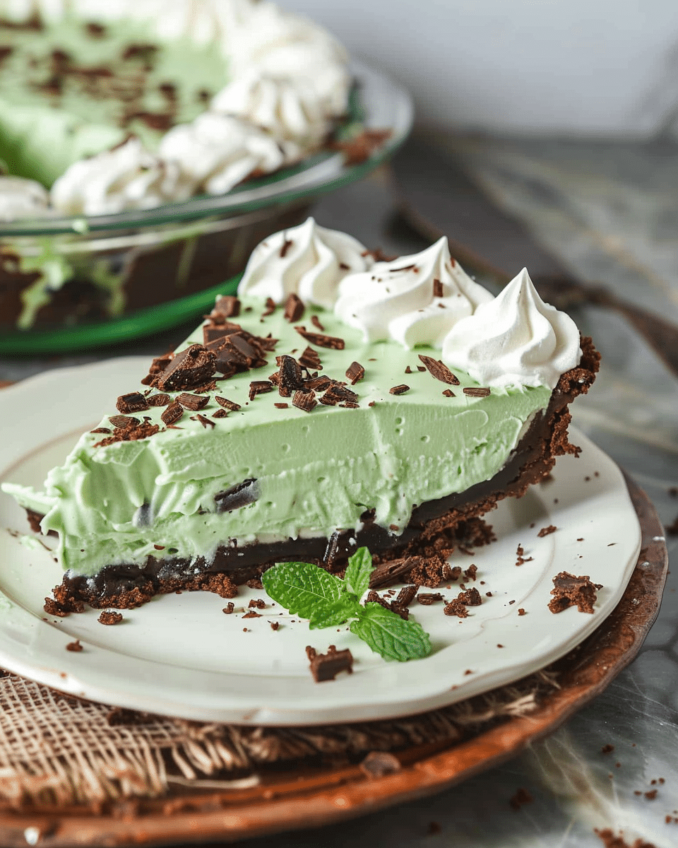 No‑Bake Grasshopper Pie