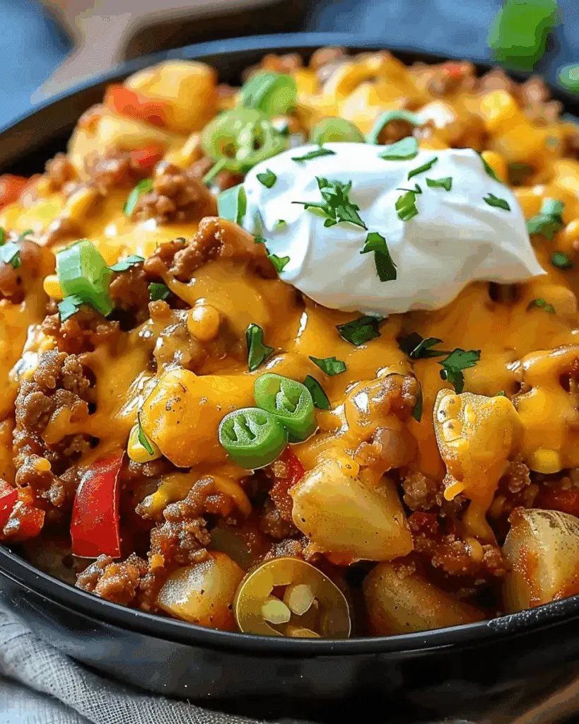 Cheesy Taco Potatoes