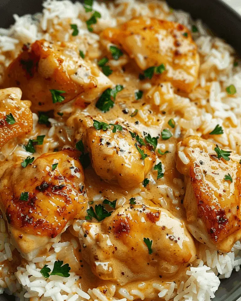 Creamy Smothered Chicken and Rice