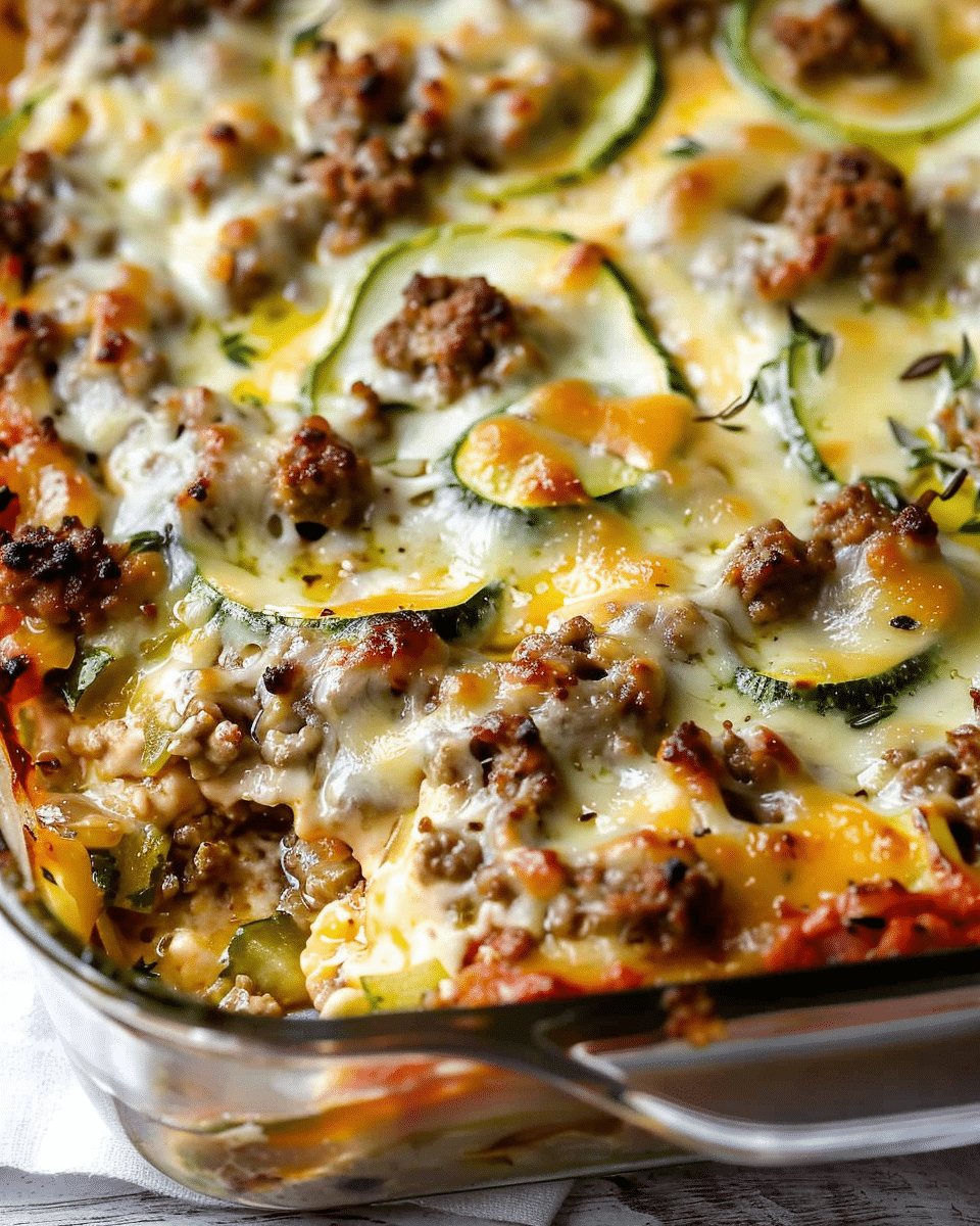 Ground Beef Zucchini Casserole
