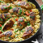 30‑Minute, One‑Pan Creamy Chicken Orzo