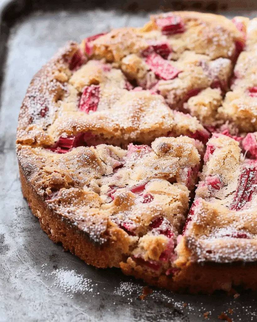 Easy Rhubarb Breakfast Cake