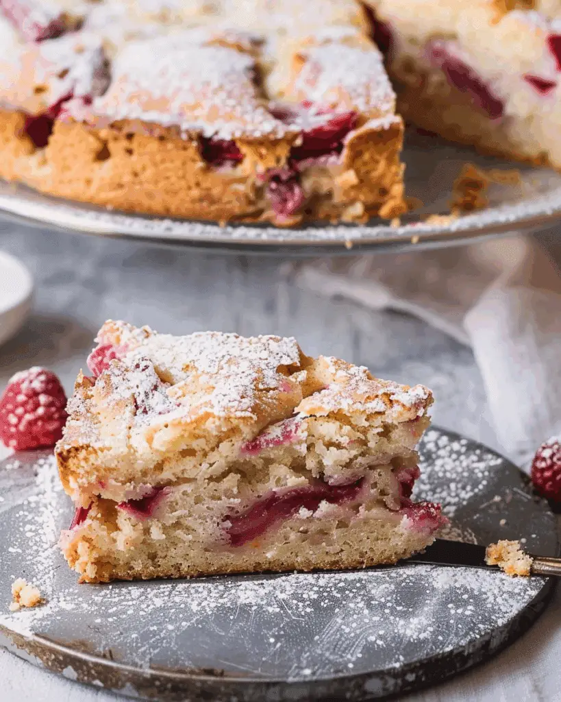 Easy Rhubarb Breakfast Cake