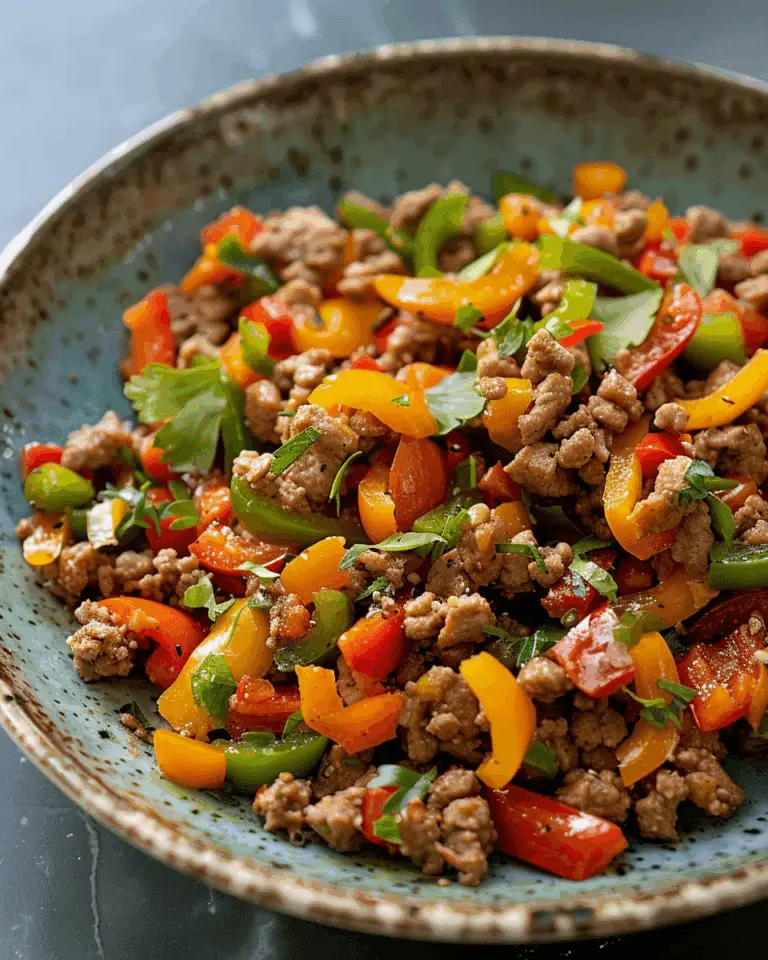 Ground Turkey and Peppers: A Flavorful, Healthy, and Quick Meal