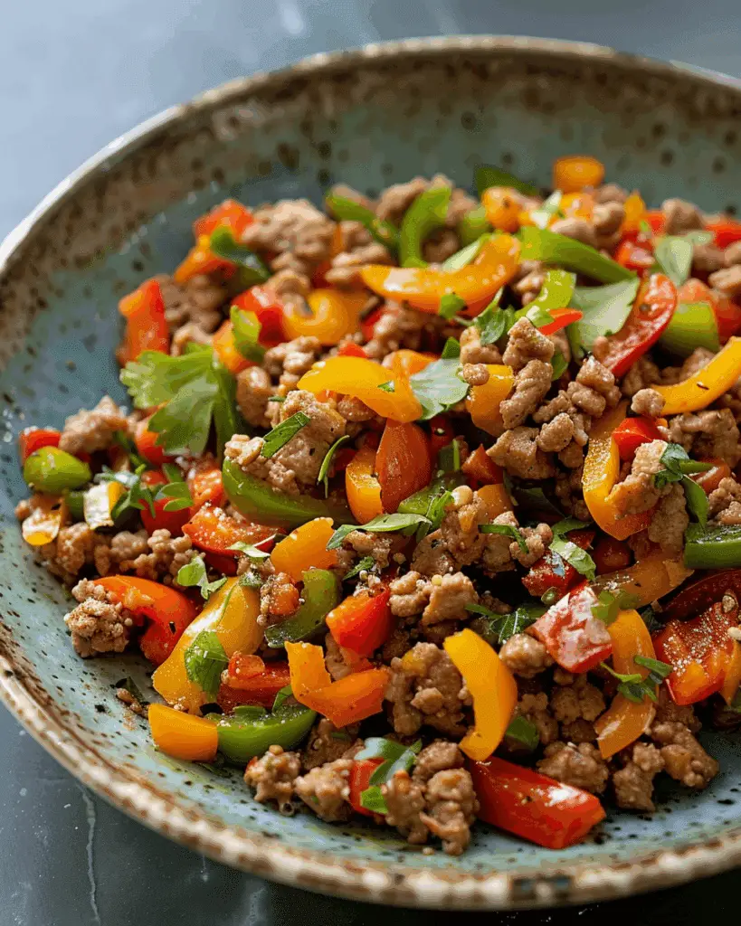 Ground Turkey and Peppers: A Flavorful, Healthy, and Quick Meal